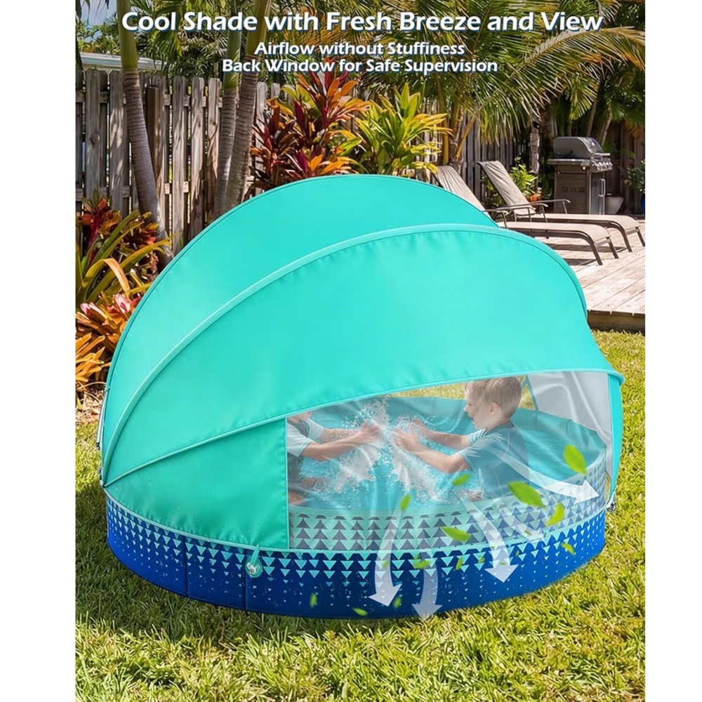 Kiddie Baby Pool with Canopy - Picture 3 of 6